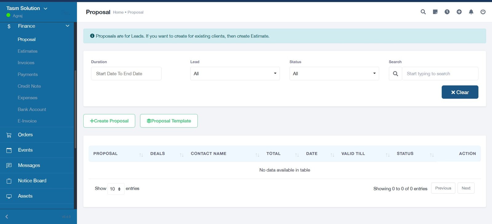 Finance Management System