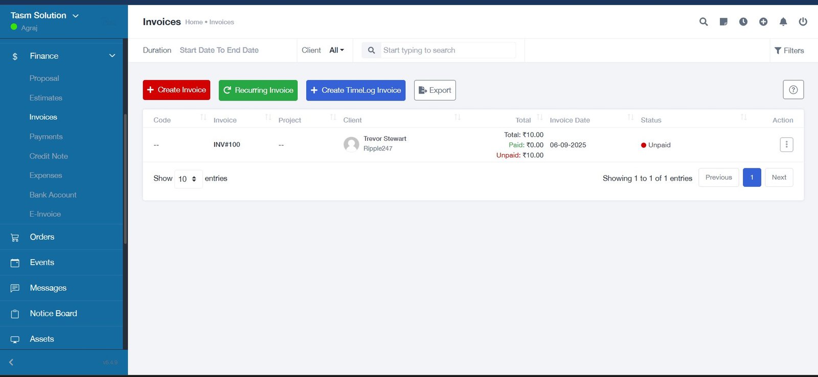 Estimate System