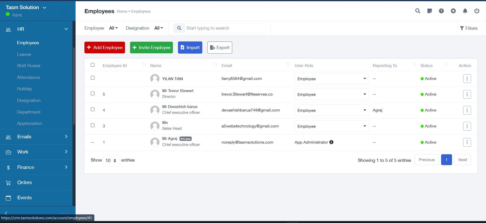 HR Management System
